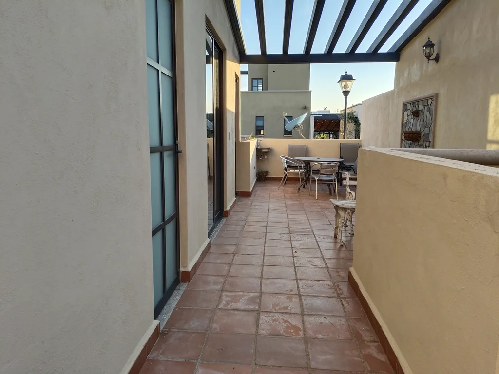 Front terrace of the house